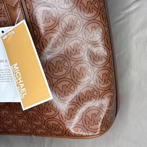 Michael Kors Tan and Brown Jodie Tote - Picture 11 of 12